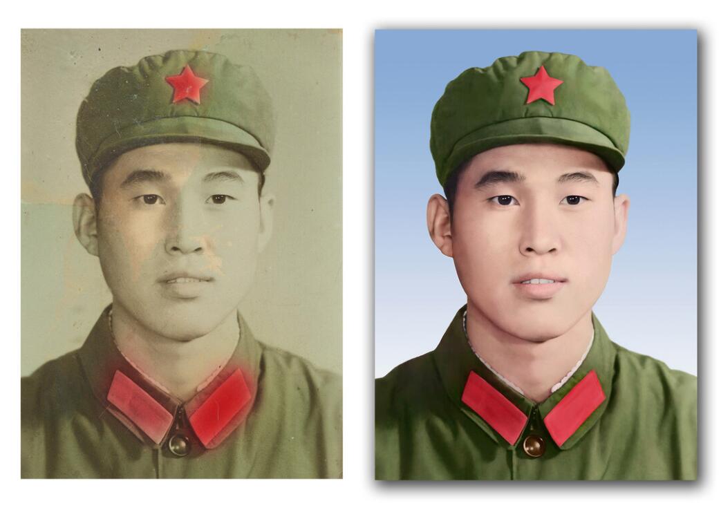 弥勒破损照片修复-18