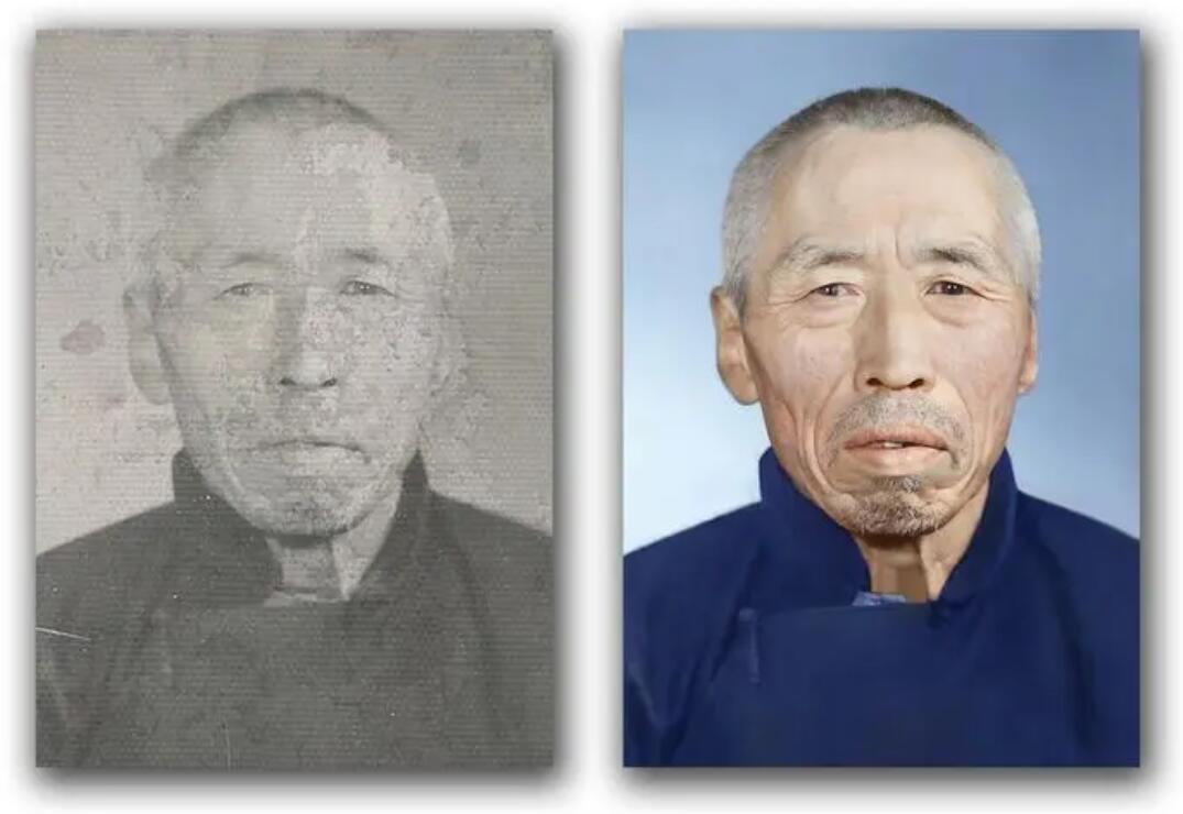 弥勒破损照片修复-56